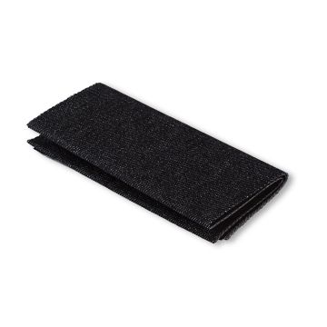 Flickstoff Jeans (zum Aufb.) 12x45 schwarz