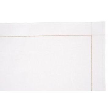 Tischdecke weiß MIT LUREXRAND 90/90