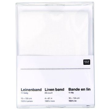 SB Leinenband weiß 10-155CM, weiß