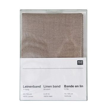 SB Leinenband Ecru 10-155 CM, 11-FAEDIG