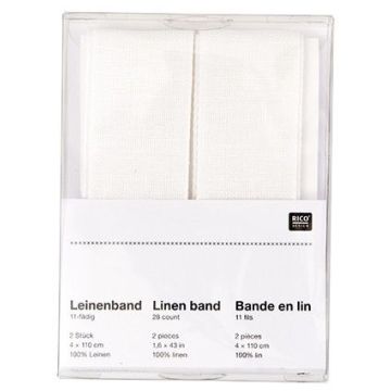 SB Leinenband weiß 4-110CMS-2