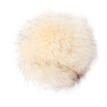 Rico Kunstpelz Pompon Creme 10 CM