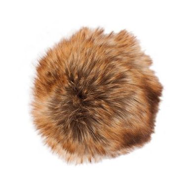Rico Kunstpelz Pompon Braun 10 CM