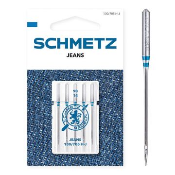 Nähmaschinennadeln jeans/denim Nadeldicke 90