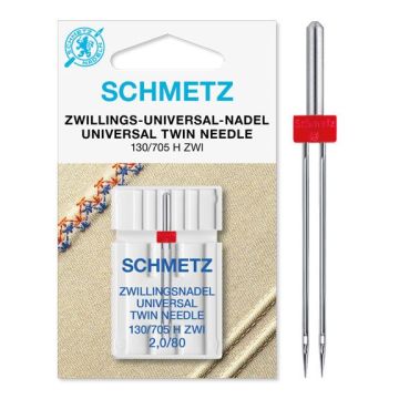 Zwillings-Nähmaschinennadel 2,0mm/Nadeldicke 80
