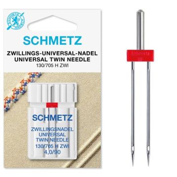 Zwillings-Nähmaschinennadel 4,0mm/Nadeldicke 90