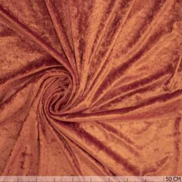 Velours de Panne Dunkelorange