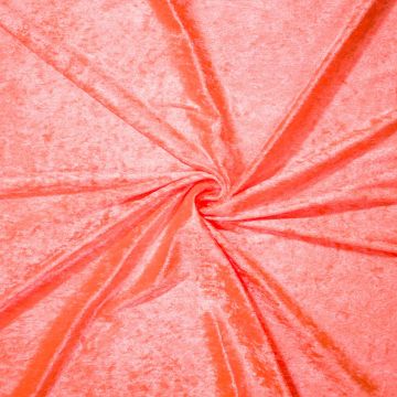 Velours de Panne in leuchtendem Orange