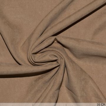 Cupro-Look Stoff Camel