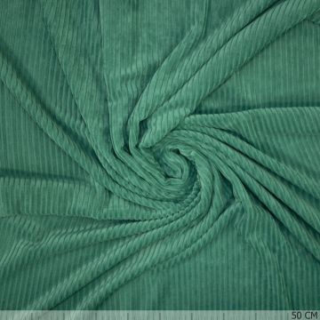 Gestrickter Cordstoff Grün