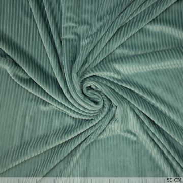 Gestrickter Cord in Seegrün
