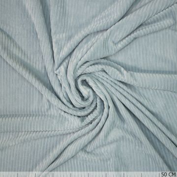 Strick-Cordstoff Hellblau