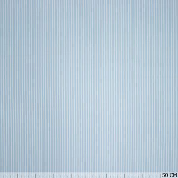 Bio-Baumwolle COTONET Streifen Blau-Weiß