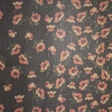 Chiffon-Crêpe Mohnblume