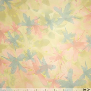 Organza mit Blumenprint allover