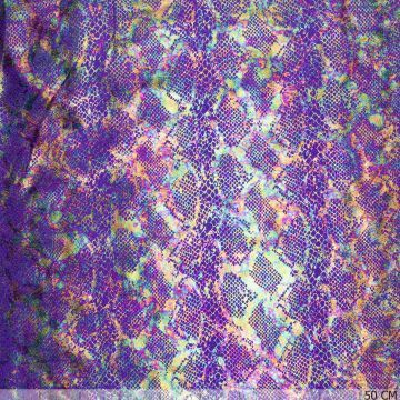 Schlangenprint violett