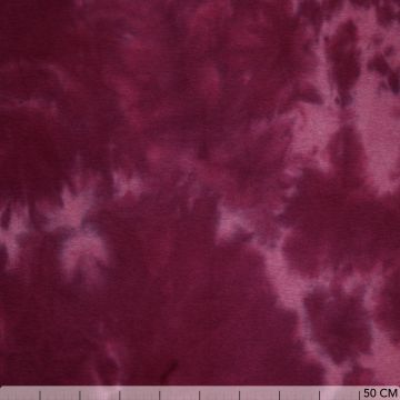 Brushed Tie-Dye Joggingstoff Zyklam