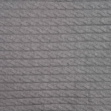 Gestrickter Kabelstrick Grau