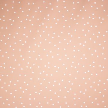 Regenmantelstoff mit Dots in Lachsrosa