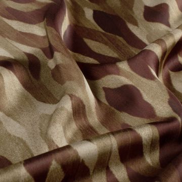 Bedruckter Satinstoff abstrakt Bordeaux