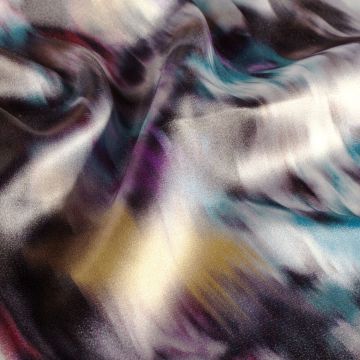 Satin abstraktes Aquarell-Multicolor