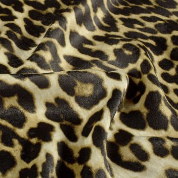 Satin-Velvet Leopard Olivgold