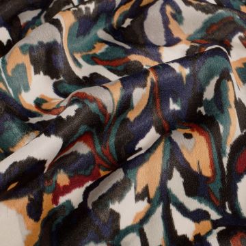 Satin Velvet abstrakt grün