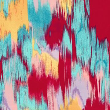 Baumwollsatin Abstract Brush Fuchsia