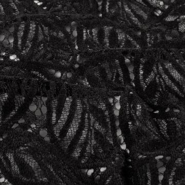 Chenille-Spitze Schwarz