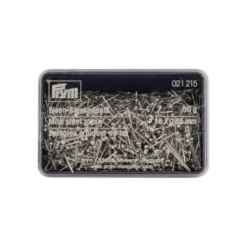 PRYM Stecknadeln aus Eisen 0,65 x 16 mm, silberfarben, 50 g, 021215