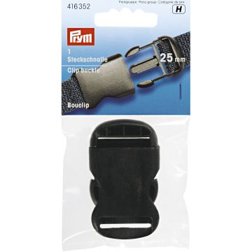 Steckschnalle stark KST 25 mm schwarz