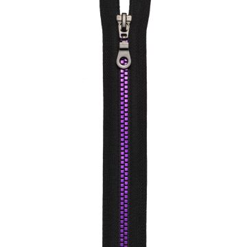 Prym Reißverschluss Kunststoff 6 mm grob teilbar Schwarz #000 65 cm