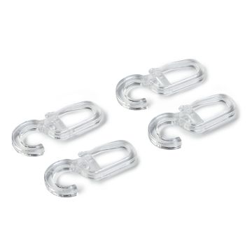 Überklipshaken 10 mm transparent