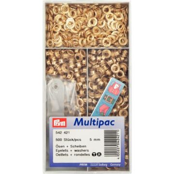 sen und Scheiben MS 5,0 mm goldfarbig