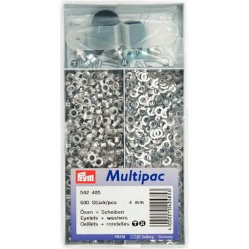 sen und Scheiben MS 4,0 mm silberfarbig