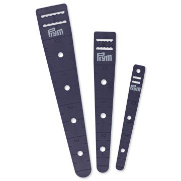 Einzieher für Elastics und Bänder aus Kunststoff