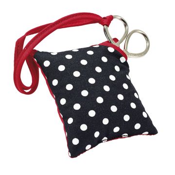 Nadelkissen Polka schwarz/weiß