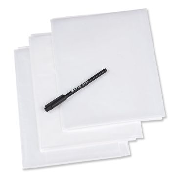 Schnittmusterfolien mit Stift 1 x 1,5 m