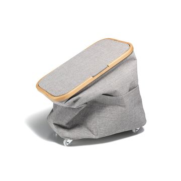 PRYM faltbare Aufbewahrungsbox Canvas & Bambus Multi grau 612055