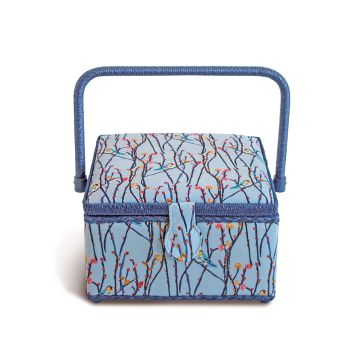 PRYM Nähkorb M Blue Birds 612081