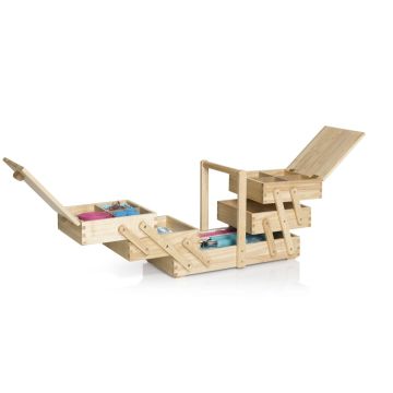 PRYM Nähbox aus hellem Holz L 612548