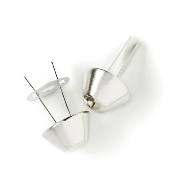 Bodennägel für Taschen ø 15 mm silberfarben