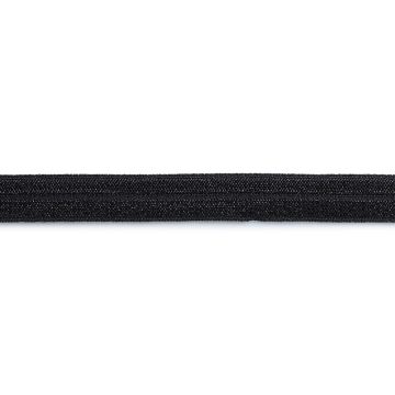 Knopfloch-Elastic mit 3 Knöpfen 12 mm schwarz
