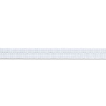 Knopfloch-Elastic gewebt 18 mm weiß
