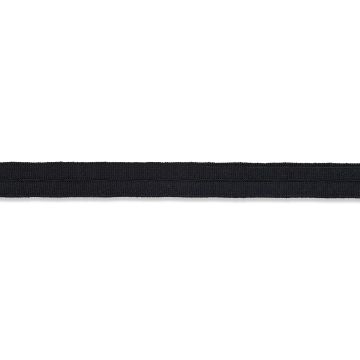 Knopfloch-Elastic gewebt 18 mm schwarz