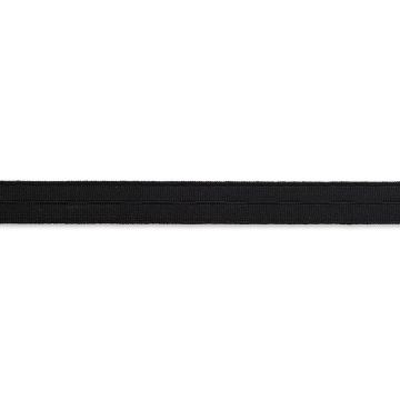 Knopfloch-Elastic gewebt 18 mm schwarz