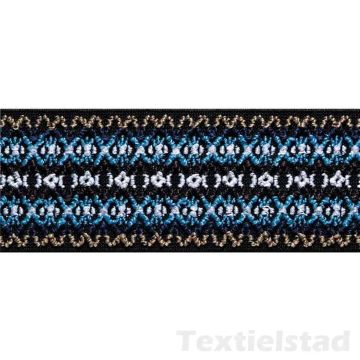 Color Elastic 50 mm Muster blau