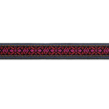 Color Elastic 25 mm Blume rot / fuchsia