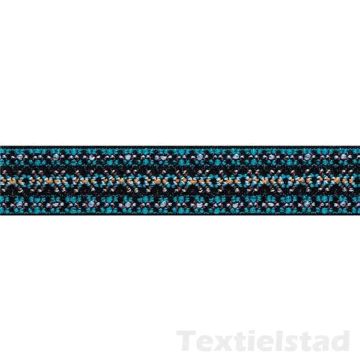 Color Elastic 25 mm Muster türkis