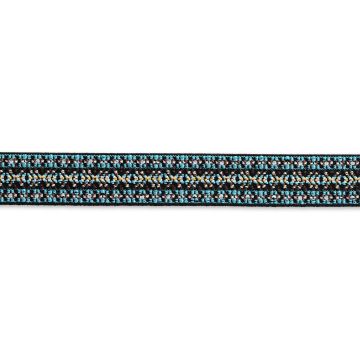 Color Elastic 25 mm Muster türkis